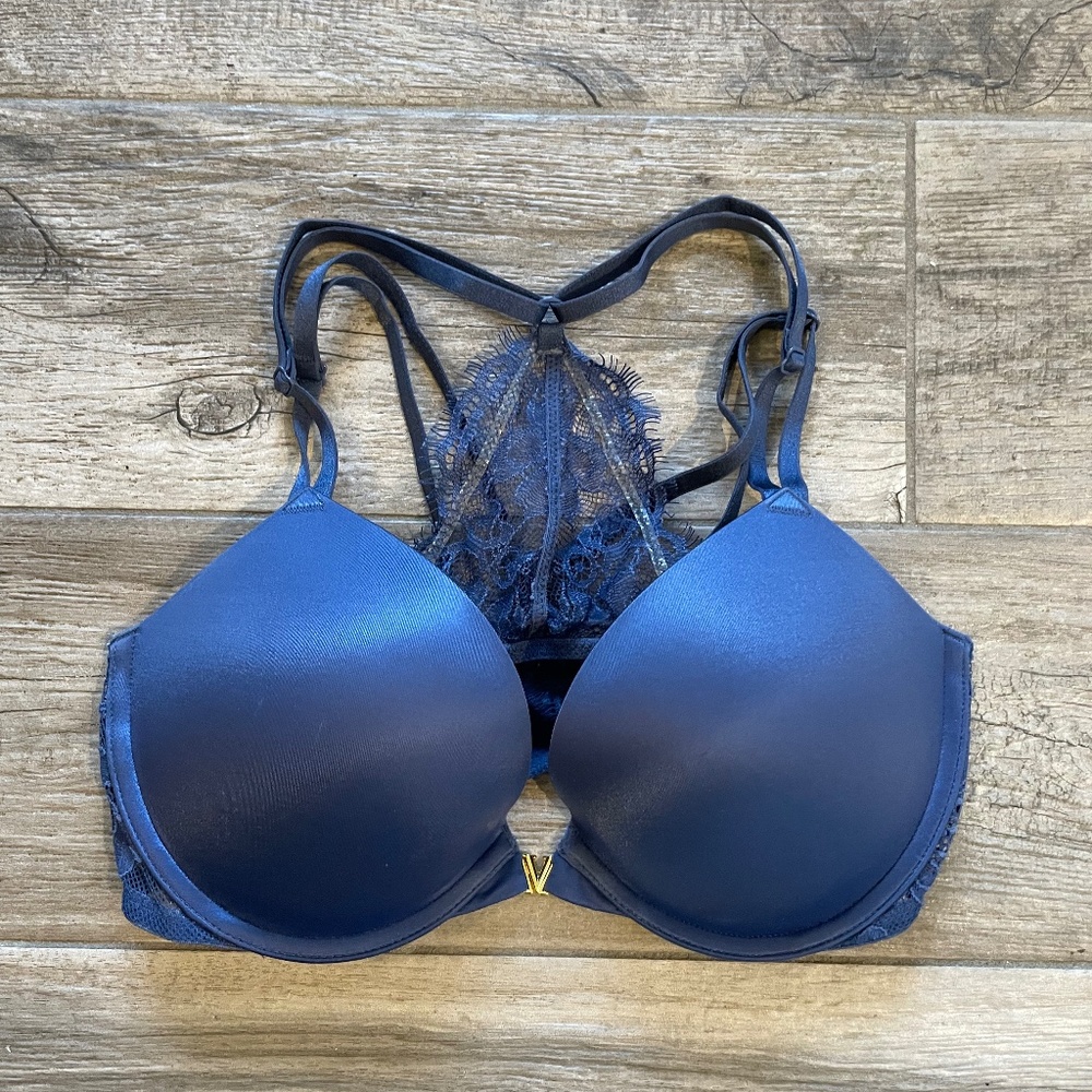 ❤️ VICTORIAS SECRET PINK VERY SEXY RACERBACK PUSH UP BRA SIZE 32D VS